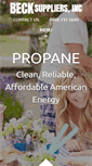 Mobile Screenshot of beckpropane.com