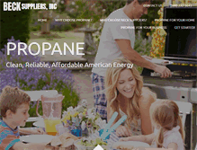 Tablet Screenshot of beckpropane.com